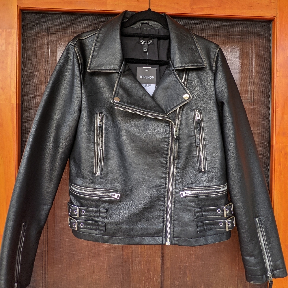 TopShop Black Leather Jacket